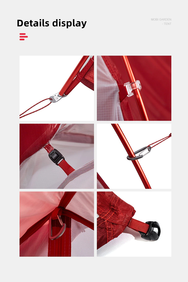 Cheap Goat Tents Mobi Garden campeggio esterno campeggio antivento resistente alla pioggia traspirante tripla stagione DAC palo in alluminio tenda a doppio strato QY   